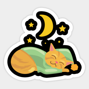 Sleepy cat Sticker